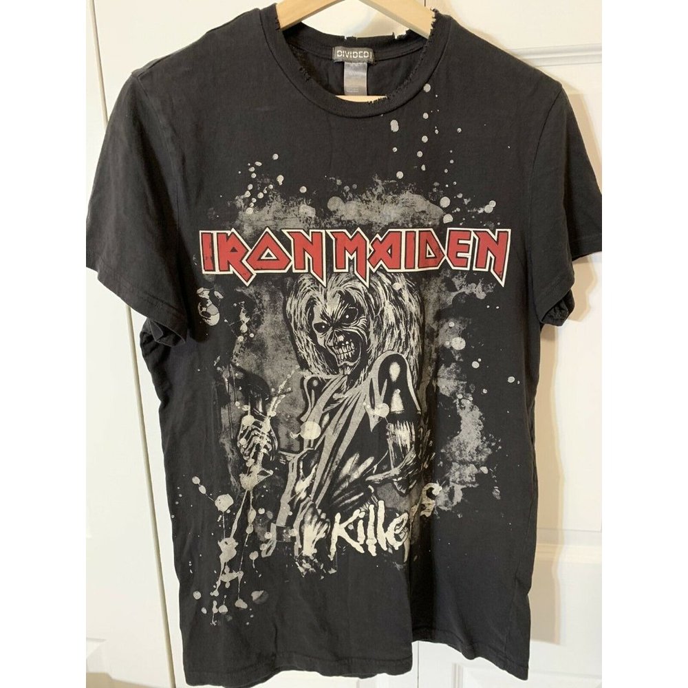 H & M Iron Maiden Killer’s Men's Sz S‎ Short Sleeve T-shirt Divided